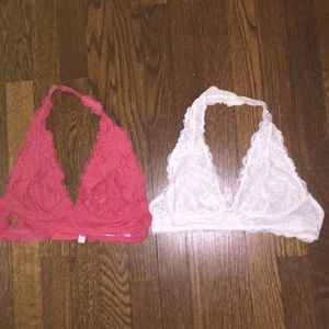 bundle of 2 halter lace bralette!